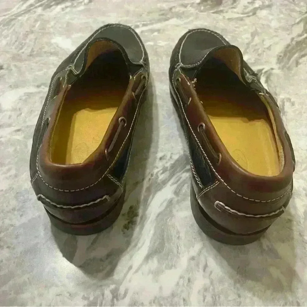 Neil M. Loafers Mens Size 9.5 Casual Comfort Shoes Mocs Brown Leather Vacation